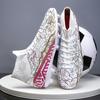 Men Football Boots Long Spikes High Ankle Soccer Shoes AG/TF Kids Outdoor Grass Cleats Soccer Boots Training Sport Football Shoes