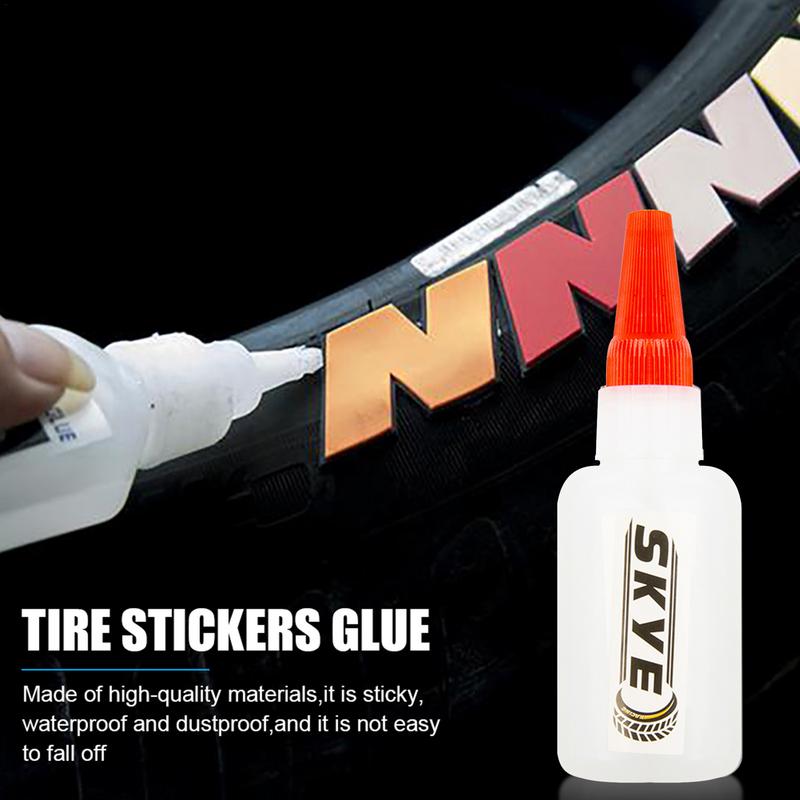 Tire 3D Letter Stickers Special Glue Sticky 40ml Waterproof And Dustproof Tire Sticker Glue Auto tool accessories  tools