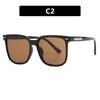 Women's Trendy Large Frame Korean Style Slimming Sunglasses for Sun Protection and Driving