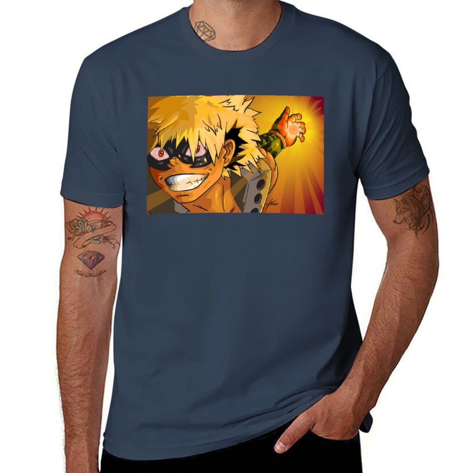 Bakugo Tshirt Work Outdoor Tshirt For Unisex S