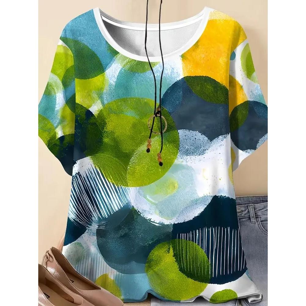 Women's Versatile Breathable Top Casual Short Sleeves Loose Comfortable T-Shirts Women’s