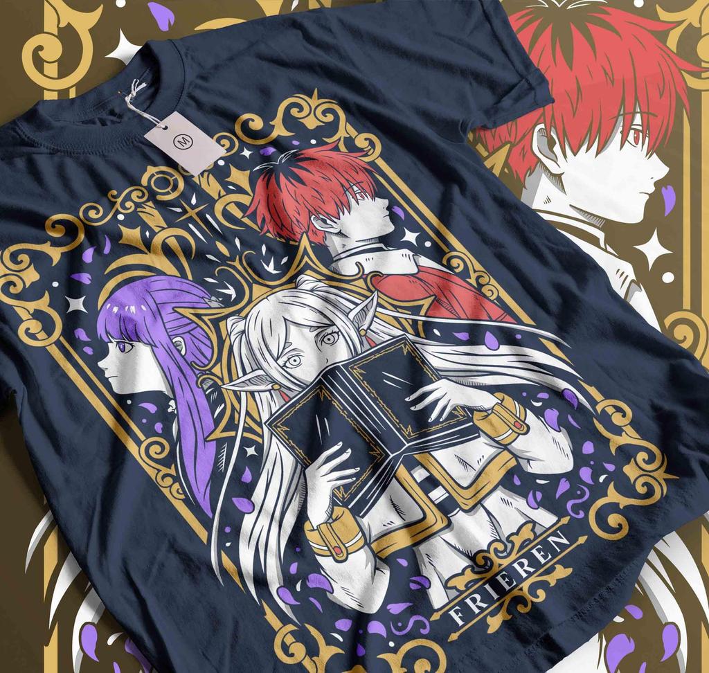 RETRO Frieren T-Shirt, Frieren Vintage Shirt, Frieren T-Shirt Fan, Frieren Tshirt, Otaku t shirt, anime shirt, manga comic tee