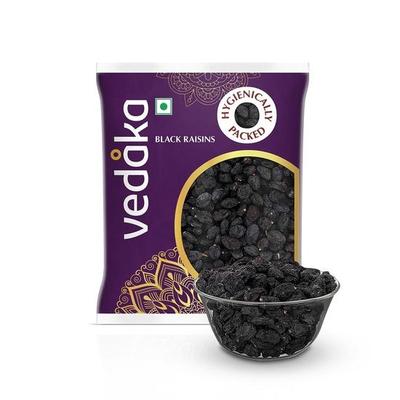 Vedaka Premium Schwarze Rosinen | Kali Kishmish | 200g