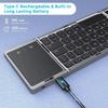 3-Folding Design Bluetooth Keyboard for Windows, Android, iOS systems Mobile Work