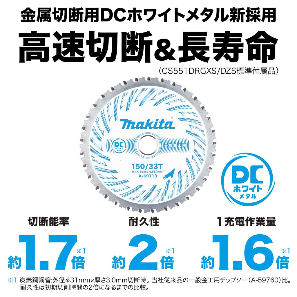 Makita Rechargeable Tip Saw Cutter CS551DRGXS