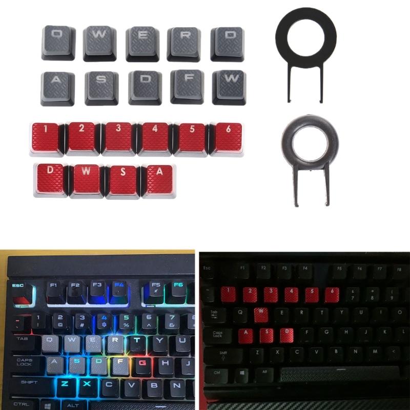 Customizable RGB Keycap Set 10PCS for Corsair K70 RGB K95 K90 K63 K65 Gaming Mechanical Keyboards Anti Slip Keycaps