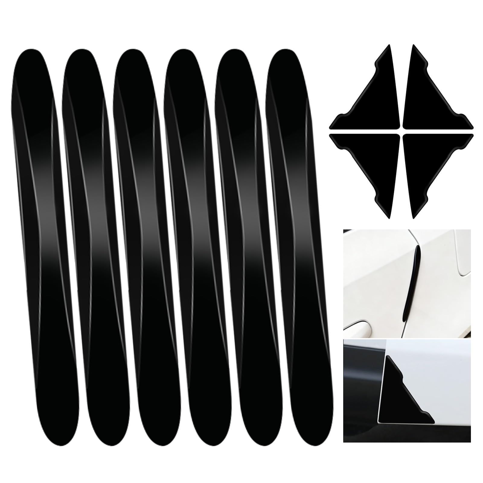 

MAZERO Предотвращение пробития двери Защита двери автомобиля Защита от царапин Мягкий чёрный