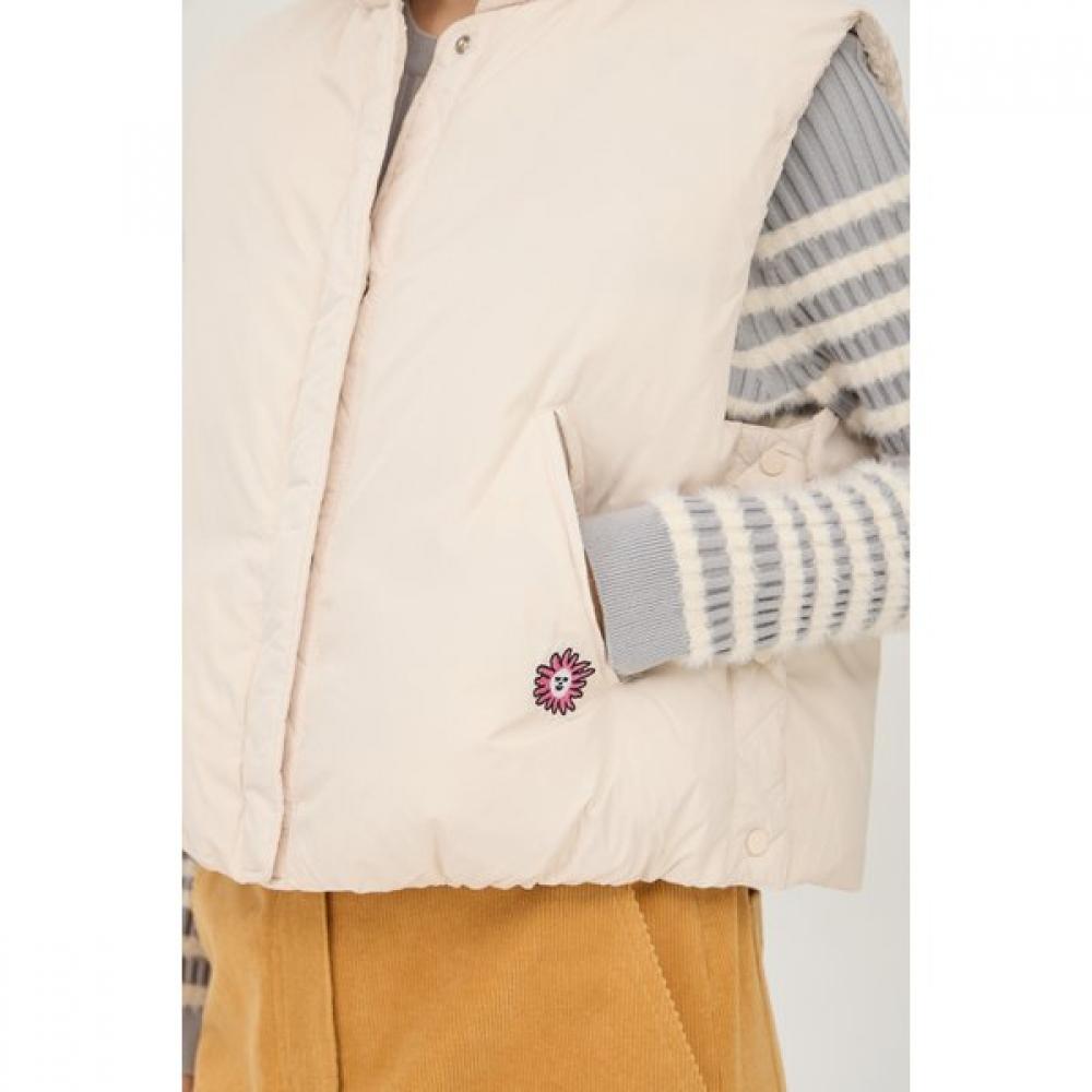 Benetton Duck Down Padding Vest With Gap Slit Bapdg5461