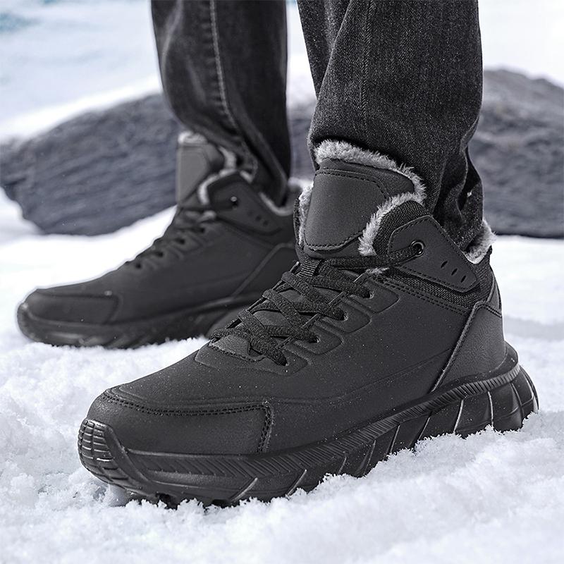 Herren Sneaker Winter Schneestiefel Outdoor Winter Bequeme Warme Schuhe Plüsch Sneaker Männliche Schuhe Klettern Plüsch Herren Sportschuhe Größe 39-48