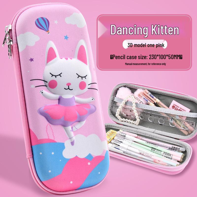 

3D Cartoon EVA Waterproof Pencil Case, Shockproof, Large Capacity for Boys