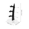 3 Layers Glasses Display Stand Black Space Saving Desktop Organizer Easy Access Eyeglasses Rack for Living Room Bedroom Office