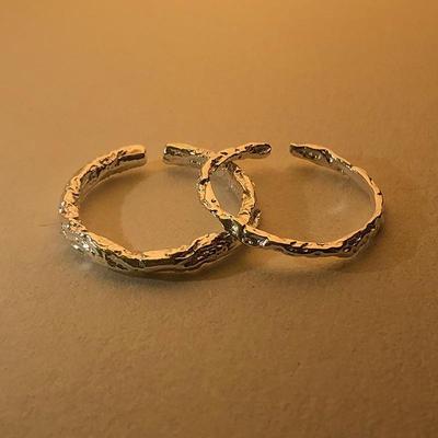 925 Sterling Silver Adjustable Open Ring: High-End, Simple Fashion, Trendy Cold Style for Men and Women