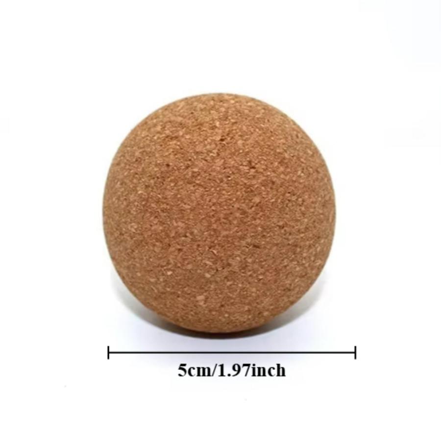 

Cork Massage Ball for Muscle Tension, Trigger Point Therapy Tool for Back & Shoulders, Sustainable Myofascial Release
