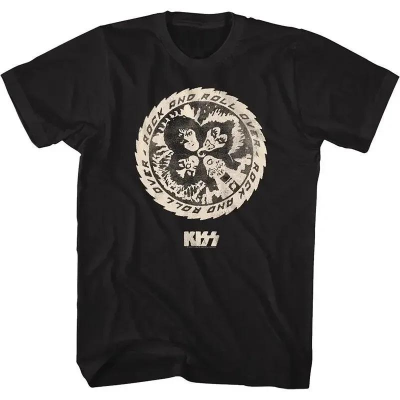Tričko Kiss Band Pánské Dámské Módní Tričko Bavlněné Tričko Kisss Topy Trička Pánské Volnočasové Hudební Rockové Camisetas Hombre Zábavné Topy