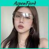 Y2k Riding Sunglasses For Women With Silver Mirror Lenses Outdoor Fashion Accessory