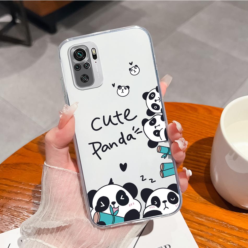

For Xiaomi Redmi Note 10 10S 10T Phone Case Creative TPU Silicone Anti Drop Clear Back Cover For Redmi Note10 4G 5G 10 S T Funda Redmi Note 10S
