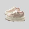 Thick-soled White Shoes Lightweight Women's Shoes Stepping On Shit Board Shoes Increased Leather Casual Shoes