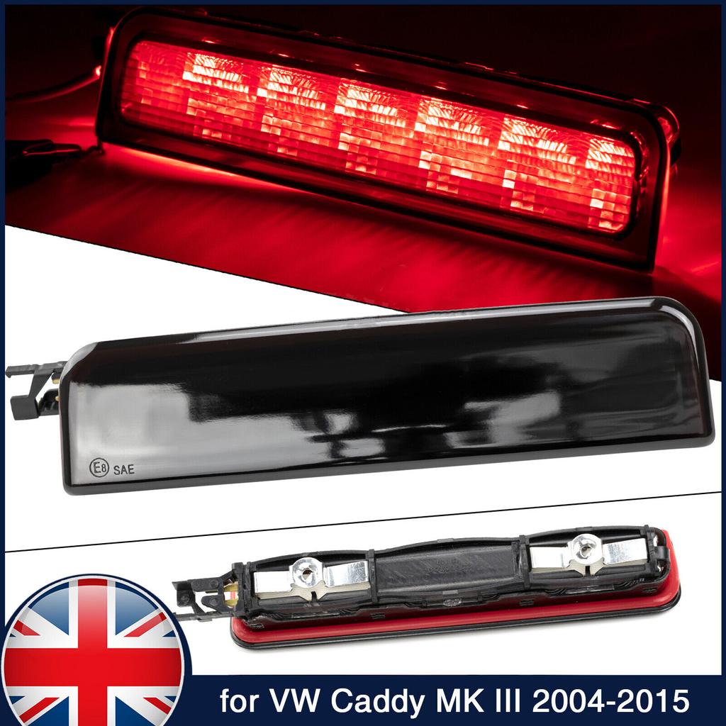 For VW Caddy 2004-2015 3rd Black Center Centre High Level Rear Brake Light Lamp