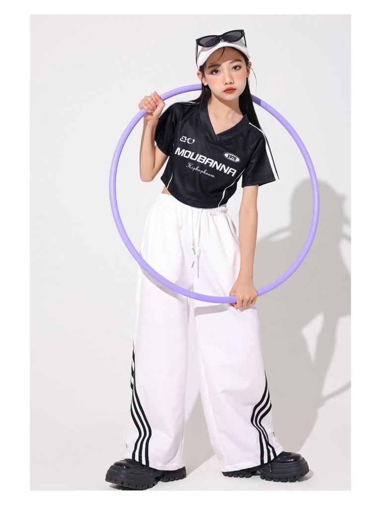 Kinder Streetdance Hip-Hop Jazz Bühnenkostüm und Trainingsoutfit