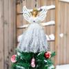 Glitter Christmas Angel Pendant with Shining Wings Hanging Angel Doll  Wedding