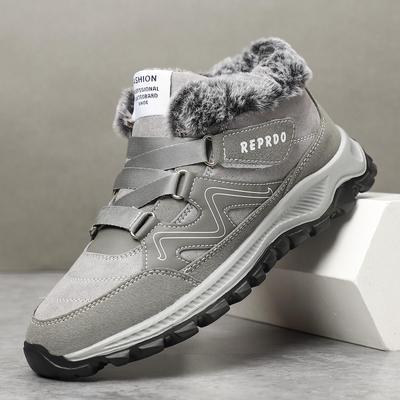 Männer Schnee Stiefel Outdoor Schuhe Für Männer Dicke Sohle Turnschuhe für Männer Winter Schuhe Botines Tenis Warm Halten Fluff Herren stiefeletten