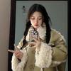 Imitation lamb wool cotton coat women's winter new deerskin fleece fur fur top loose thickened cotton coat
