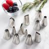 Sunnap Commercial-Grade Flower-Shaped No. 5 6-Cut Nozzle, Silver, 18-8 Stainless Steel, Made In Japan, WKT31065