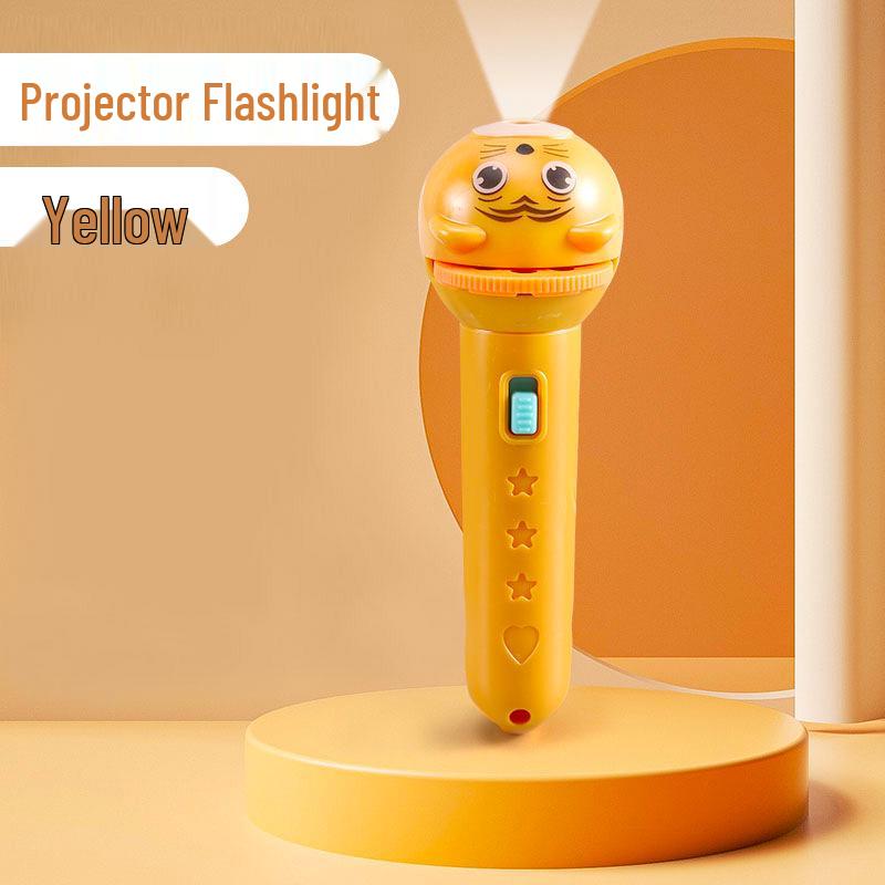 Children's Cartoon Projection Flashlight - Luminous Educational Toy
