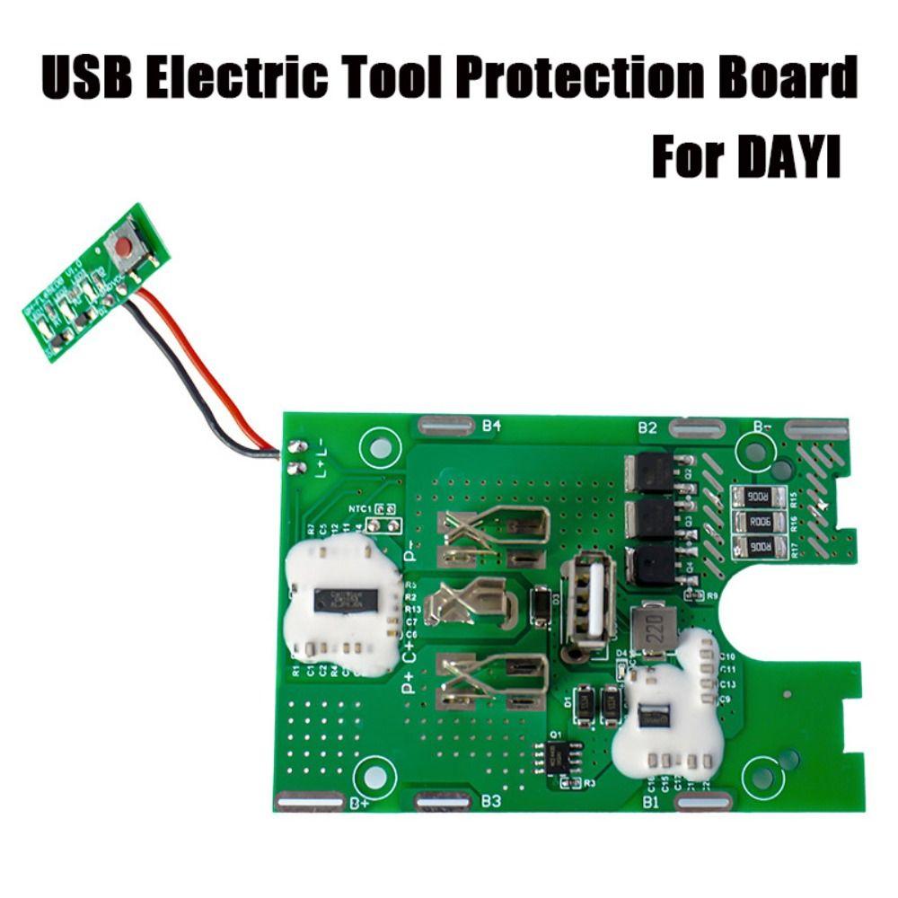 

18/21V Battery Charging Protection Board USB Circuit Board Electric Hammer 3MOS