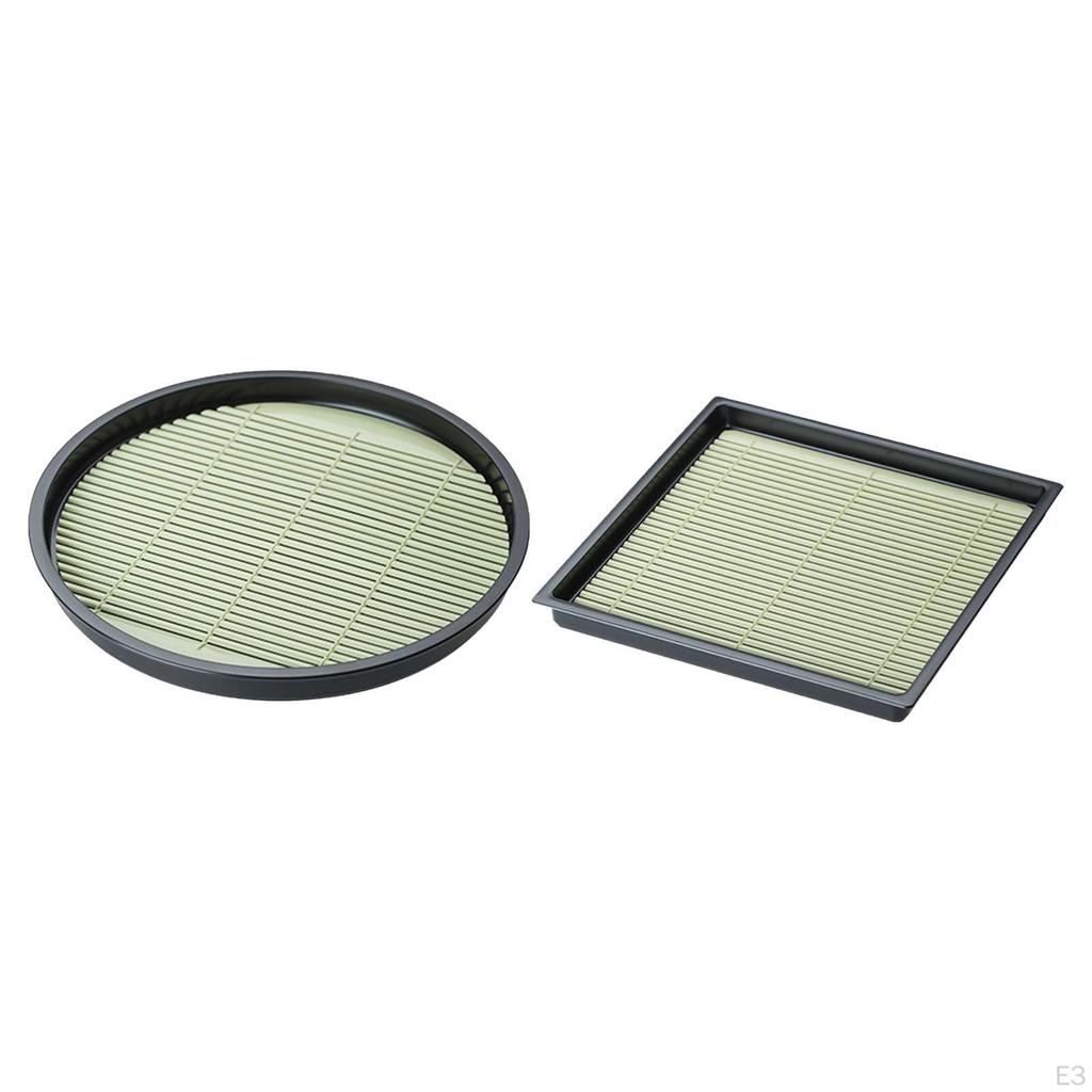 Cold Noodle Serving Platter with Drain Mat for Soba And Udon
