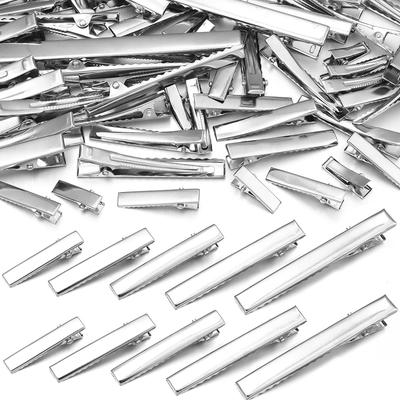 20-50 Piezas Pinzas de Cocodrilo Metálicas para el Cabello Pinzas Planas de Pato de Hierro Para Mujeres Niñas Joyería DIY Pinzas para el Cabello Adorno Accesorios para el Cabello