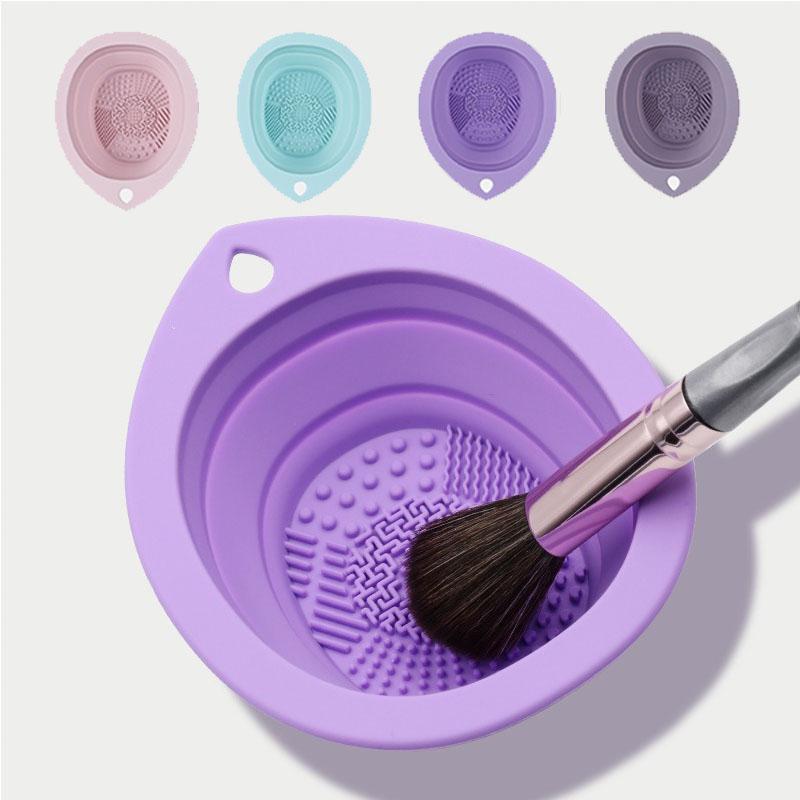 1/2PCS Silicone Makeup Cleaning Mat for Cleaning Makeup Brushes Makeup Brushes Wash Brush Cleaner Tool HZSQJGZ04