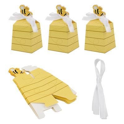 10/20pcs Little Bee Gift Boxes Theme Party Birthday Wedding Christmas Gifts Candy Biscuit Packaging Box Festival Party Supplies