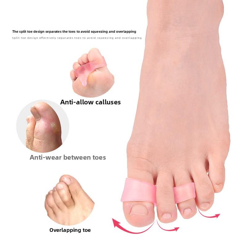 Separator palców SEBS z podwójnym otworem, Halluks, Separator nakładających się palców, Kość dużego palca, Orteza z podwójnym pierścieniem, Podkładka pod palce