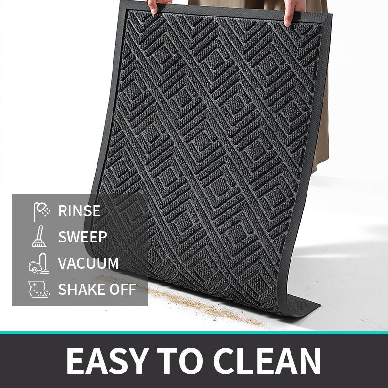 Nordic Wind Rubber Doormat Commercial Hotel Door Scraping Mat Household Entryway Door Carpet Wear Resistant To Dirt
