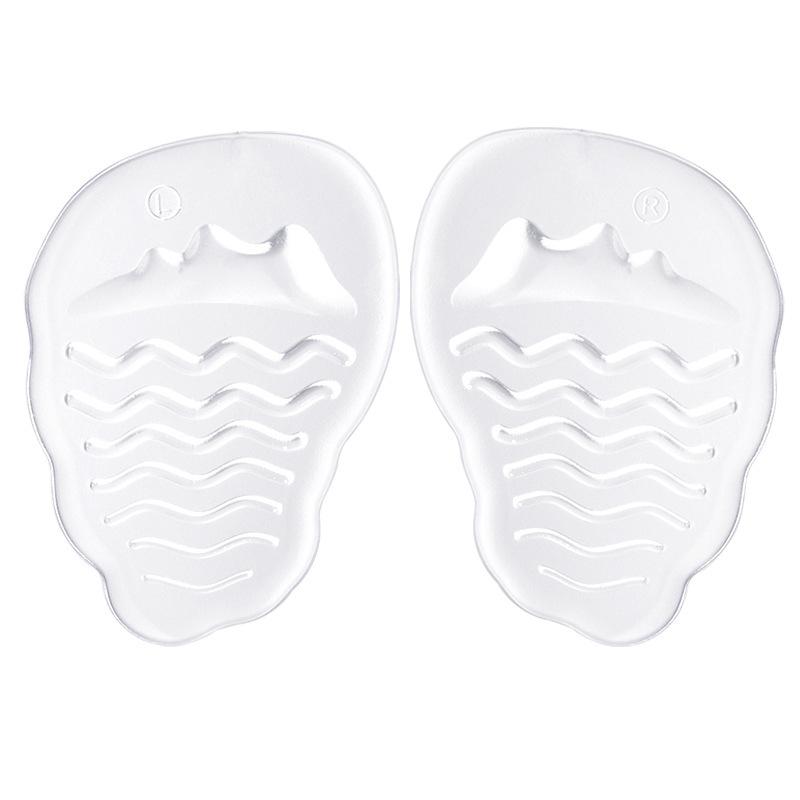 GEL Forefoot Pad High Heels Anti-pain and Anti-skid Half Size Pad Soft Shock Absorption Water Ripple Forefoot Anti-skid Sticker Washable