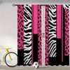 2PCS- Pink zebra and leopard print curtains, bedroom and living room, home decoration, room decoration