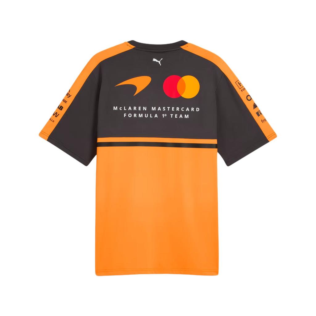 Puma X McLaren Racing Koszulka Replica Edycja dla Fanów F1 Dekolt Okrągły Krótki Rękaw T-shirt Męskie Koszulki 713952-01
