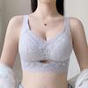 Lace Bra Women's Beautiful Back Fixed Cup Gathering Bra Anti Sagging Bra Anti Glare Bra Sexy Seamless Bra