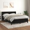 Maison Exclusive - Somier de láminas para cama con colchón Negro 140x200 cm Terciopelo