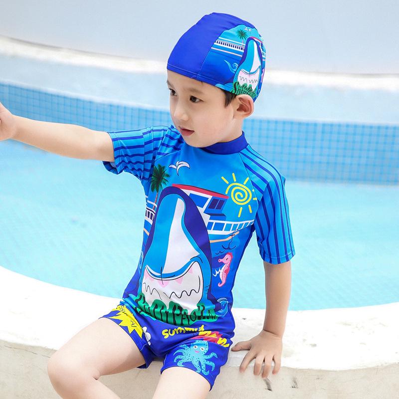 Summer Boys' Quick-Dry One-Piece Swimsuit - Korean Style Toddler & Child Swimwear