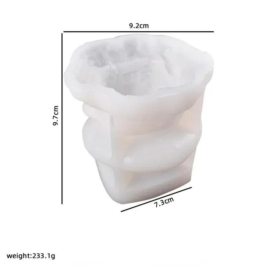 

Creative Shape Large Mushroom House Candle Mold Handmade Scented Candle DIY Aromatherapy Gypsum Resin Mushroom Drop Gel Mold