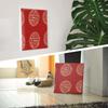 Japanese Kimono Art 57cm x Large Made in Stylish Interior Living Room Geometric Fashion Fabric Panel, 57cm, Size, Japan, Poster, Decor, Decor, Red,