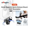aMagisn 360° Rotatable Metal Quick Release Mount for Insta360 GO Ultra, Magnetic Snap-on Adapter, Fast Detachable Connector