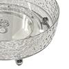 Rotating Snack Tray for Coffee Table 360-degree Spinning Fruit Nut Serving Platter Deep Edge Large Capacity Space-Saving Candy Holder