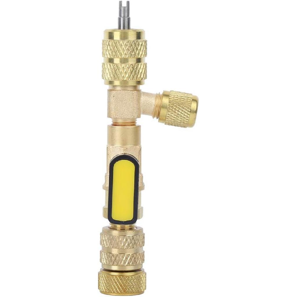 AC Valve Core Remover, Valve Core Remover Tool Kit, Efficient Valve Stem Removal, Suitable for Quick and Easy Spool Removal