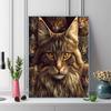 Maine Coon Pattern  3pcs 100% Round Full Drill 5D DIY Diamond Painting Embroidery Cross Stitch Rhinestone Décor
