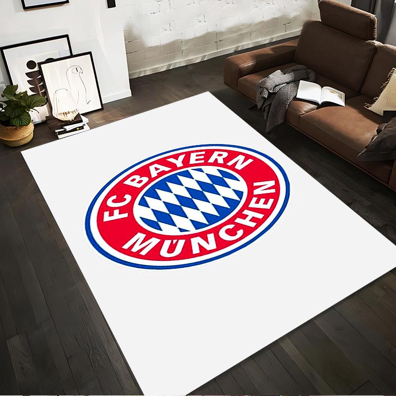 FC Bayern Munich Logo Rug Design Non-slip rug suitable for living room and bedroom sofas.