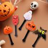 Halloween Leuchtender Kürbiskopf Hexenstab Horror Bunt