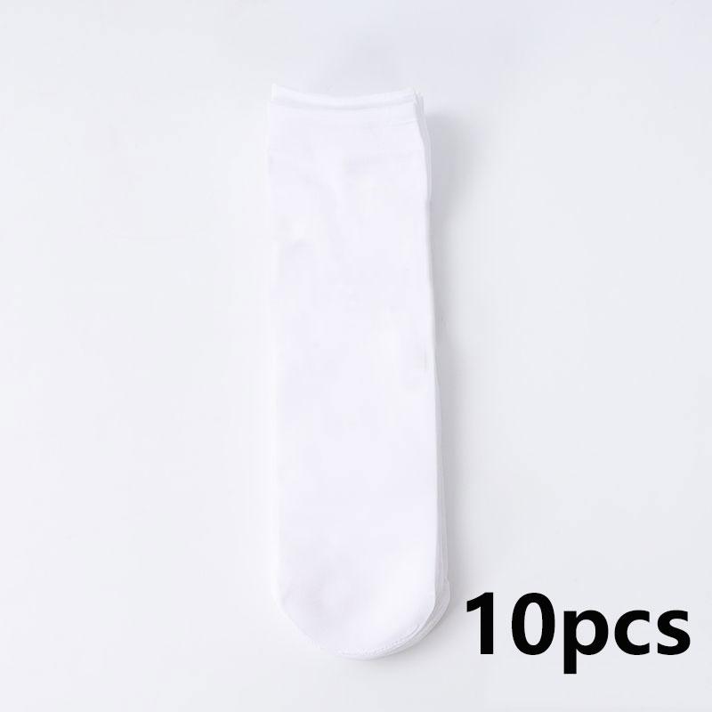 

CHRLEISURE 10 шт. мужские носки из стали, износостойкие, тонкие, дышащие, носки из льда, короткие, дезодорирующие, не зацепляющиеся, шелковые носки one size 36-43